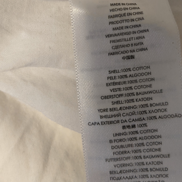 Michael Kors White Cotton Swim coverup & fully lined Dress - Picture 9 of 9